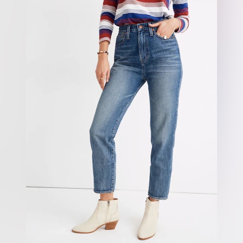 Madewell The Mom Jean in Downey Wash Blue Size 27 - Picture 11 of 11